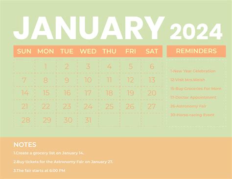 Free Printable January 2024 Monthly Calendar With Holidays Pdf - Printable Online