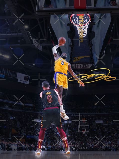 "LeBron James Posterized Dunk on Kevin Love" Poster for Sale by ...