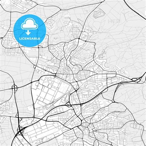 Vector PDF map of Sindelfingen, Germany - HEBSTREITS