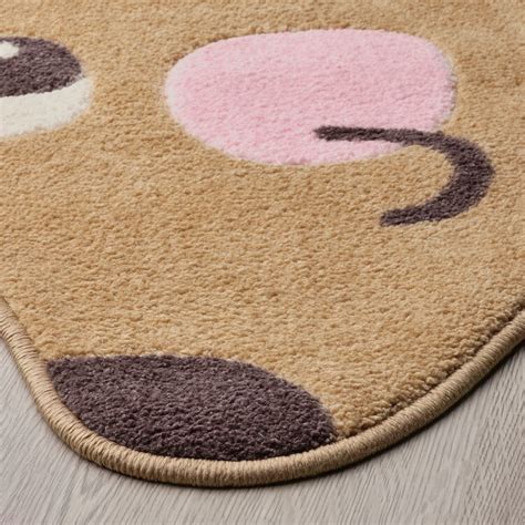 BRUMMIG rug, hedgehog shaped/brown, 94x150 cm - IKEA