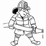 Fireman Try To Extinguish Fire On Burning Building Coloring Page  Kids sketch template