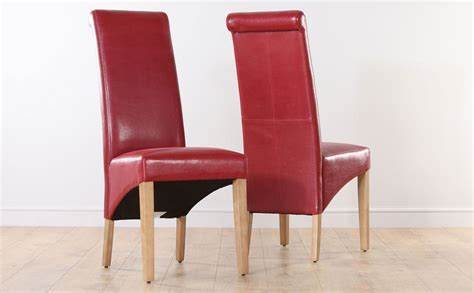 Red Leather Dining Room Chairs - Home Furniture Design