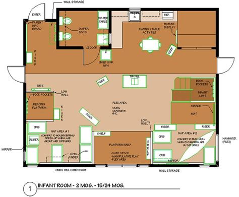 Infant Room Floorplan | Floor plans, Room planning, Daycare design