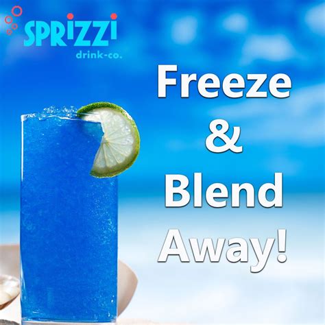 just freeze your sprizzi beverage and blend for a homemade slushie ...