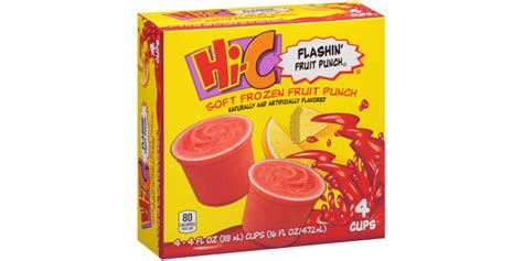 Hi-C® Flashin’ Fruit Punch® Soft Frozen Fruit Punch 4-4 fl. oz. Cups Reviews 2019