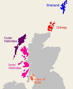 Scottish Islands Map