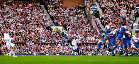 David Beckham listening to commentary of his free-kick for England vs ...