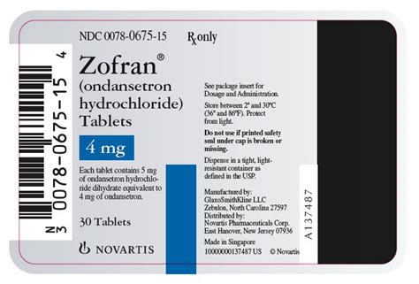 Zofran ODT - FDA prescribing information, side effects and uses