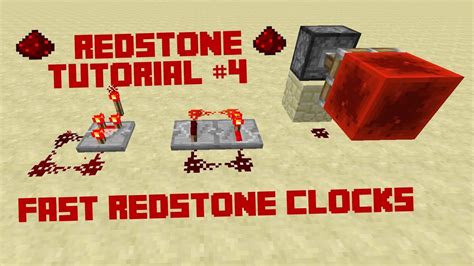 Minecraft Redstone Tutorial - Really Fast Redstone Clocks 1.7.2 w ...