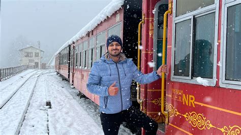 Shimla-Kalka Toy Train Journey in Heavy Snowfall 🌨 Realtime YouTube ...