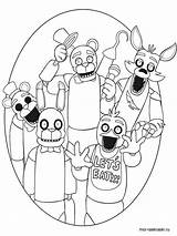 Five Nights At Freddys coloring pages sketch template