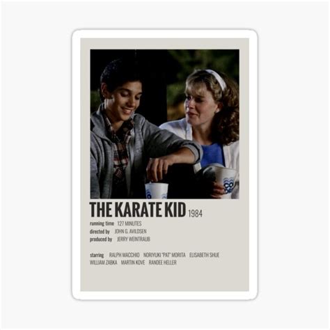 "The Karate Kid (1984)" Sticker by MoviePolaroid | Redbubble