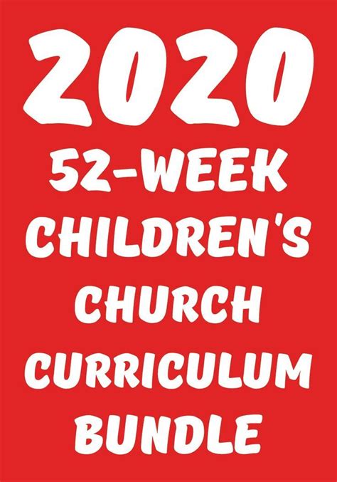 2020 52-Week Kids Church Curriculum Bundle in 2020 | Church curriculum, Childrens ministry ...