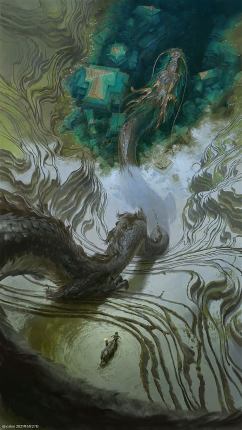 mythology, dragon, legend, loong, xision, Chinese dragon, creature HD Phone Wallpaper | Rare Gallery