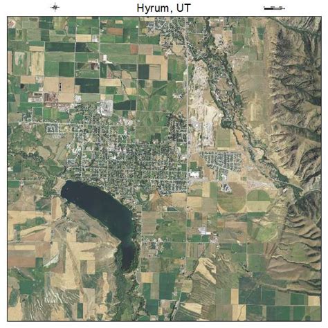 Aerial Photography Map of Hyrum, UT Utah