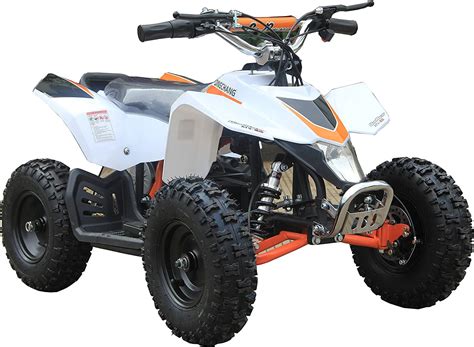 Electric Kids Mini ATV Off Road Quad Sahara on 350W 24V, White - Walmart.com - Walmart.com