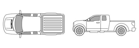 Chevy Truck Outline Drawing