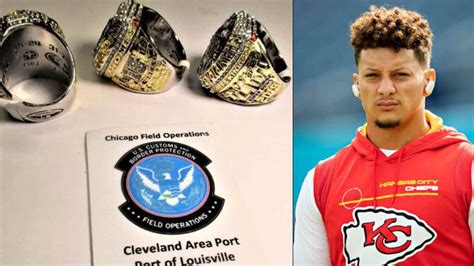 "Busted": Fake Partick Mahomes Super Bowl rings seized by the feds in a ...