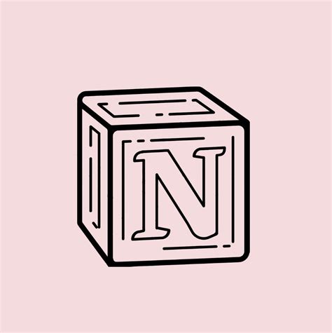 Notion app icon pink | Ios app icon design, App icon design, App icon