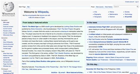 23 Years of Wikipedia Website Design History - 17 Images - Version Museum