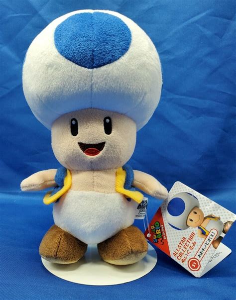 Blue Toad Mario Plush