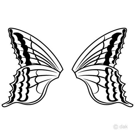 Butterfly Wings Clip Art Free PNG Image｜Illustoon