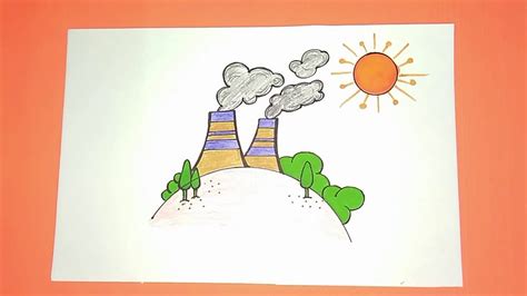 Air Pollution Drawing For Kids