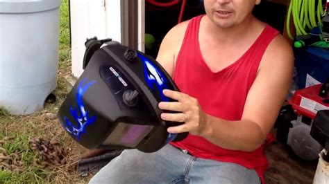 Harbor Freight Auto Darkening Welding Helmet - YouTube