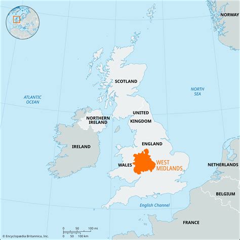 Map Of West Midlands England - Beilul Rochette