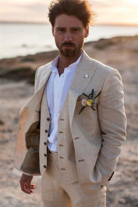 Groom Suits: 18 Best Trends For 2024 + FAQs | Groom suit, Beach wedding groom attire, Wedding suits