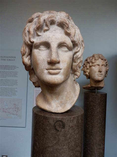 Marble portrait head of Alexander the Great, 2ndC BC-1stC BC, British Museum, London, United ...