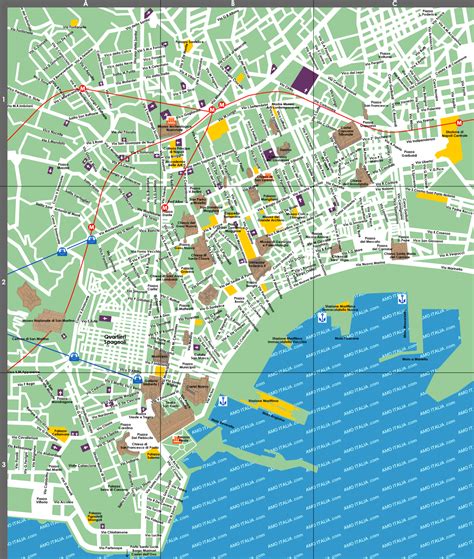 Naples Map Tourist Attractions - ToursMaps.com