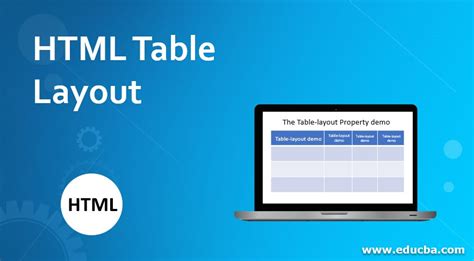 HTML Table Layout | Learn the Values of HTML Table Layout