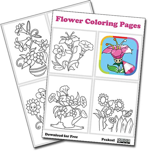 Flower Coloring Pages