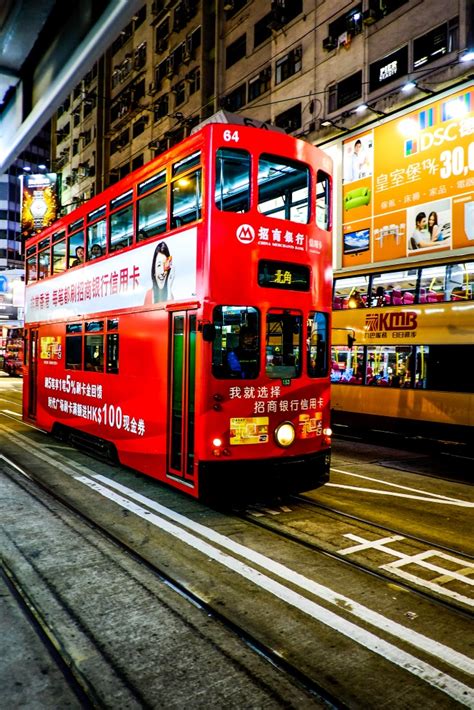 Hong Kong Tram at Night by JohnnyG | ePHOTOzine