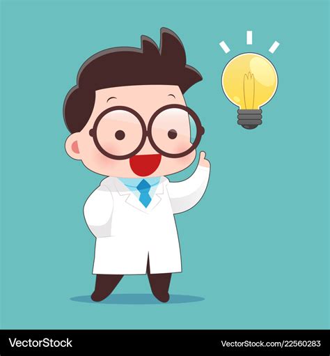 Scientists got idea Royalty Free Vector Image - VectorStock