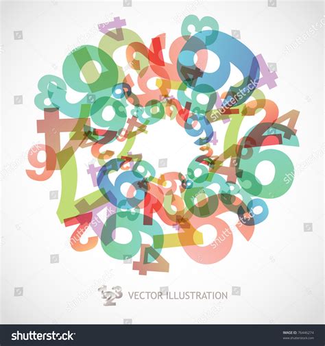 Mathematics Background Numbers Abstract Math Symbols Stock Vector ...