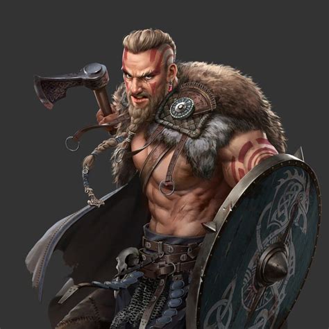 ArtStation - viking warrior, jia liu | Viking warrior, Viking character ...