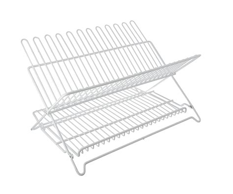 Folding Dish Rack, White, low price, holiday décor storage for sale — LIfe and Home