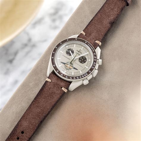 Dark Brown Rugged Leather Watch Strap