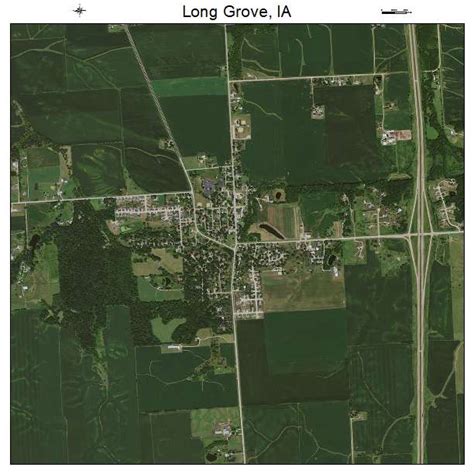 Aerial Photography Map of Long Grove, IA Iowa