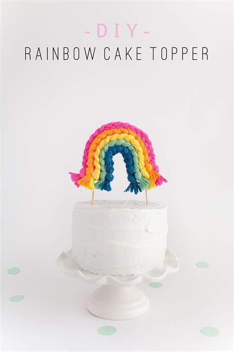 TELL: DIY RAINBOW CAKE TOPPER - Tell Love and Party