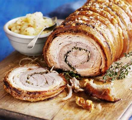 Slow-roast rolled pork belly - Good Food Middle East