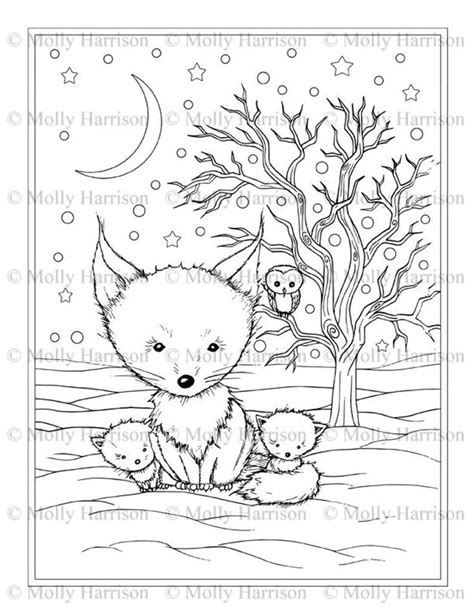 Printable Winter Animals Coloring Pages