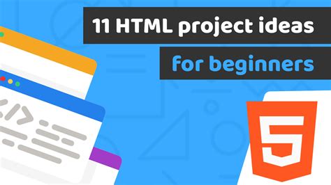 In this article, I'm going to give you 11 HTML project ideas for beginners. Creating your coding ...