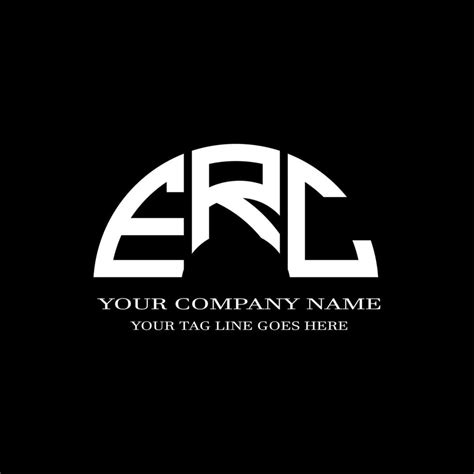 ERC letter logo creative design with vector graphic 7886705 Vector Art at Vecteezy