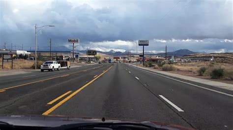 Snow on Hualapai mountains driving into Kingman, Arizona - YouTube