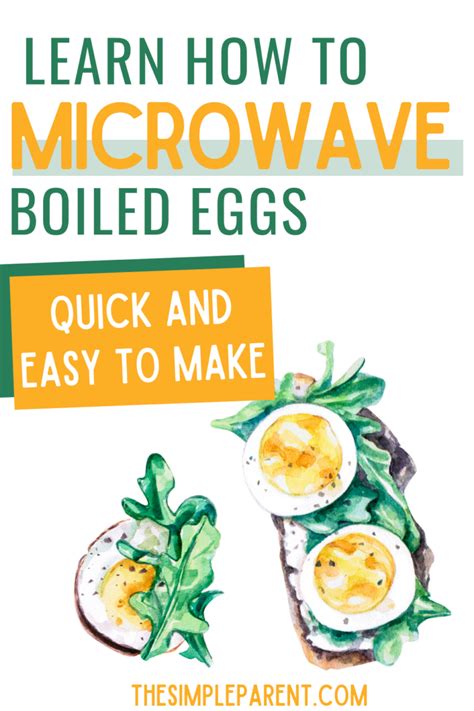 Microwave Hard Boiled Eggs • The Simple Parent