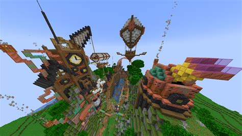 Update on my steampunk city from 2 months ago! : r/Minecraftbuilds