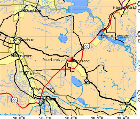 Raceland, Louisiana (LA 70394) profile: population, maps, real estate, averages, homes ...